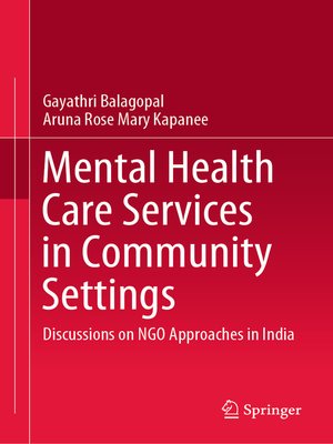 cover image of Mental Health Care Services in Community Settings
